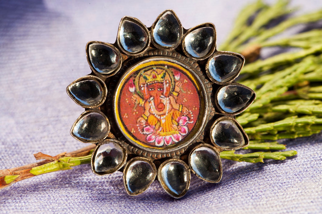 Ganesh Ring STERLING SILVER 925 Great Ganesha Lord of Success Wealth Wisdom  Om Ganapati Talisman Amulet Good Luck - Etsy | Rings, 925 sterling silver,  Sterling silver rings